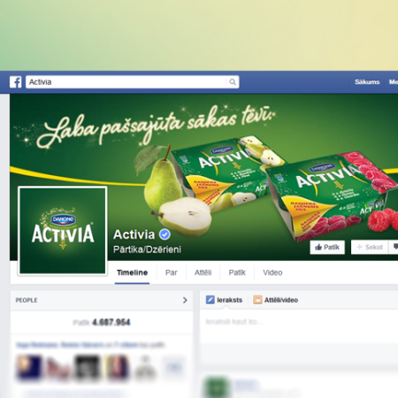 Activia Facebook