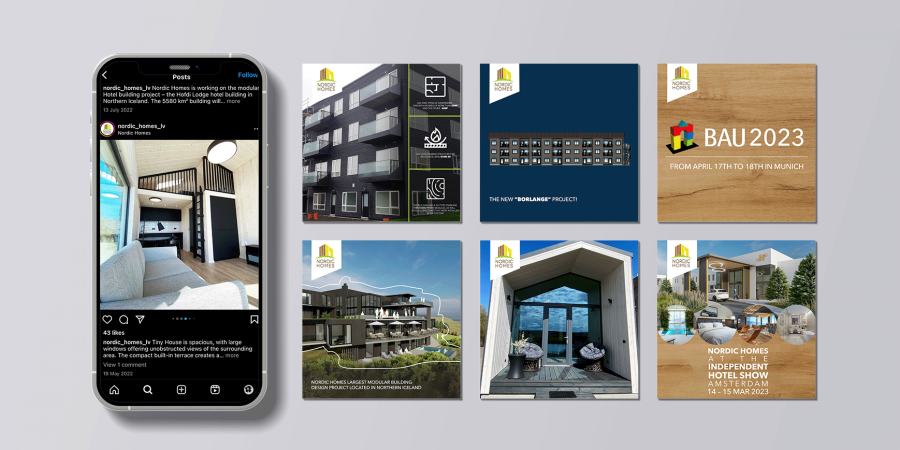 Nordic Homes social media