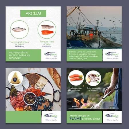 Bidfood social media communication