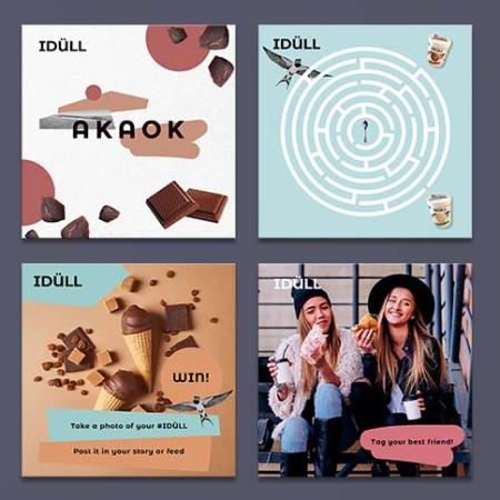 Ice cream IDÜLL social media communication