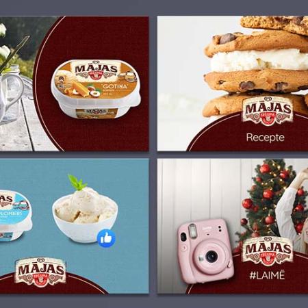 Ice cream MĀJAS social media communication