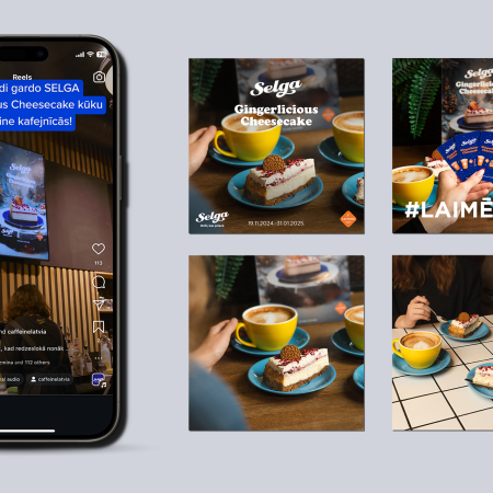 Selga X Caffeine Christmas campaign