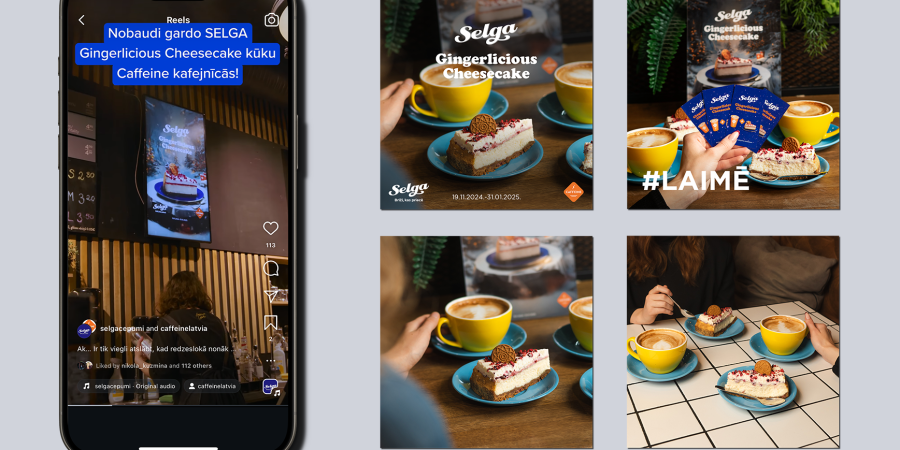 Selga X Caffeine Christmas campaign