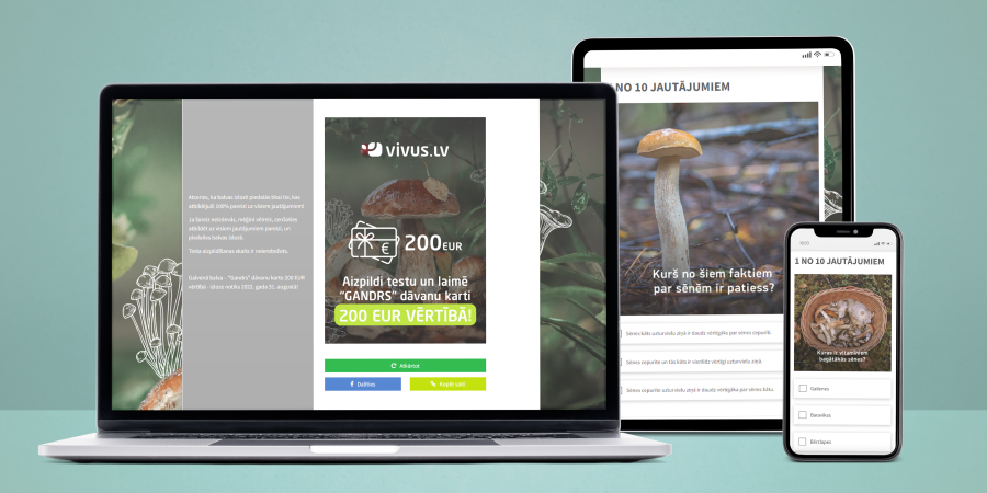 Get the mushroom season started with Vivus.lv!