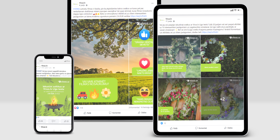 Get the holidays started with the Vivus.lv Midsummer test!
