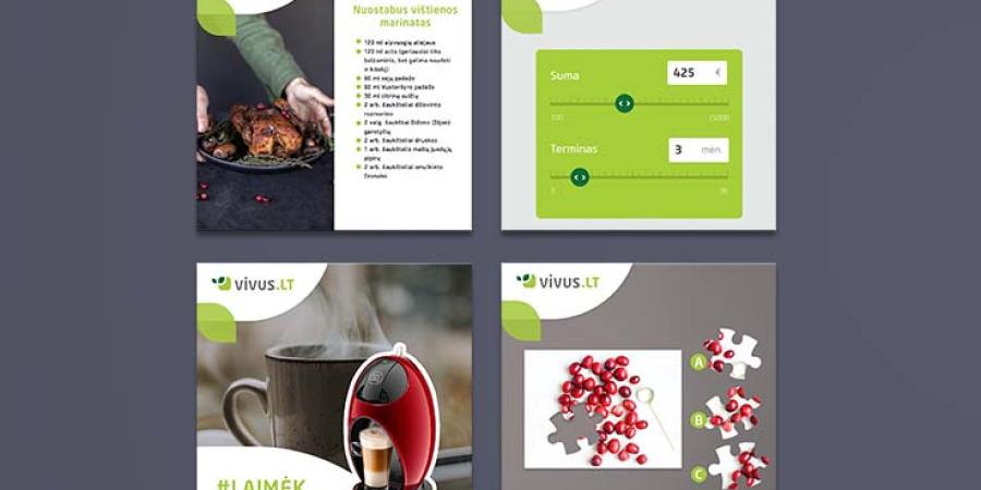 Vivus.lt social media communication