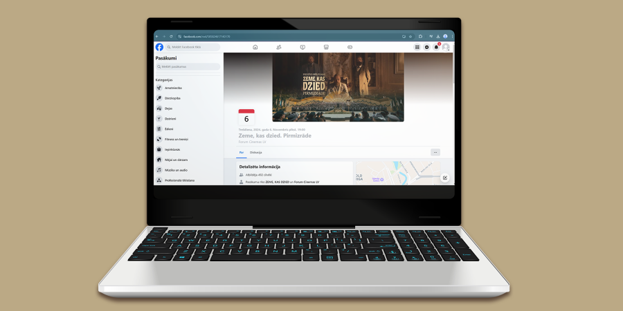 "Zeme, kas dzied" sociālo tīklu komunikācija